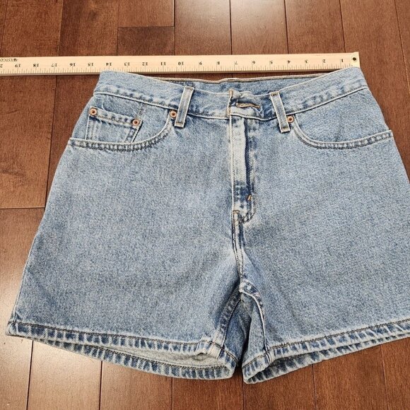 Levi's Juniors Size 9 Denim Jean Shorts Y2k 90s Vintage - Picture 1 of 9